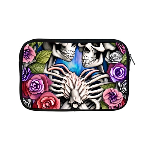 Floral Skeletons Apple MacBook Pro 13  Zipper Case from ArtsNow.com Front