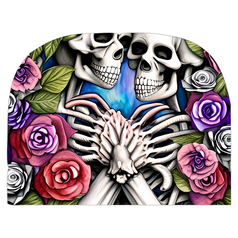 Floral Skeletons Make Up Case (Medium) from ArtsNow.com Front