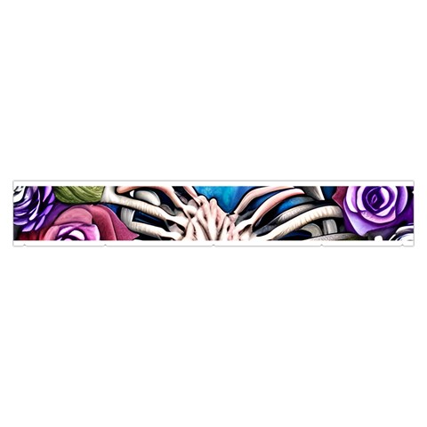Floral Skeletons Make Up Case (Medium) from ArtsNow.com Zipper Front