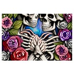 Floral Skeletons Banner and Sign 6  x 4 