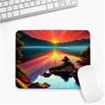 Sunset Over A Lake Small Mousepad