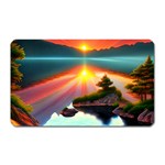 Sunset Over A Lake Magnet (Rectangular)