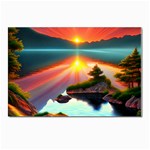 Sunset Over A Lake Postcards 5  x 7  (Pkg of 10)