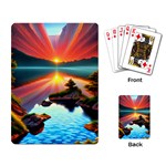 Sunset Over A Lake Playing Cards Single Design (Rectangle)