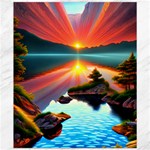 Sunset Over A Lake Canvas 20  x 24 