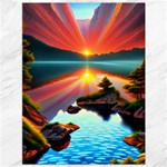 Sunset Over A Lake Canvas 36  x 48 