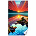 Sunset Over A Lake Canvas 40  x 72 