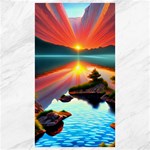 Sunset Over A Lake Canvas 40  x 72 