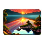 Sunset Over A Lake Small Doormat