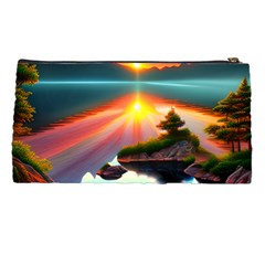 Sunset Over A Lake Pencil Case from ArtsNow.com Back