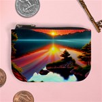 Sunset Over A Lake Mini Coin Purse