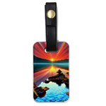 Sunset Over A Lake Luggage Tag (one side)