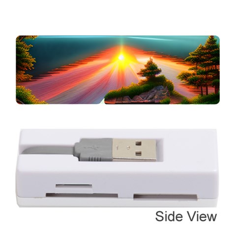 Sunset Over A Lake Memory Card Reader (Stick) from ArtsNow.com Front