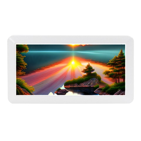 Sunset Over A Lake Memory Card Reader (Mini) from ArtsNow.com Front