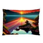 Sunset Over A Lake Pillow Case (Two Sides)