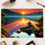 Sunset Over A Lake Cosmetic Bag (XXL)