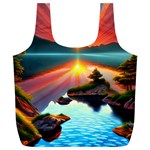 Sunset Over A Lake Full Print Recycle Bag (XL)