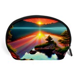 Sunset Over A Lake Accessory Pouch (Large)