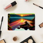 Sunset Over A Lake Cosmetic Bag (XS)