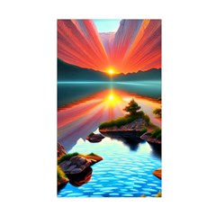 Sunset Over A Lake Duvet Cover Double Side (Single Size) from ArtsNow.com Back