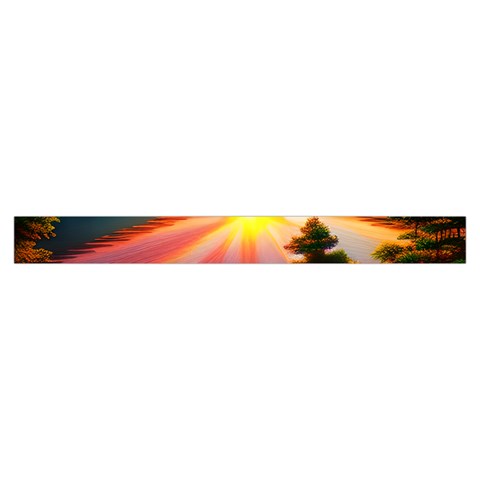 Sunset Over A Lake Zipper Large Tote Bag from ArtsNow.com Strap