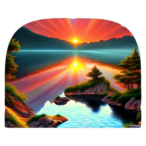 Sunset Over A Lake Make Up Case (Small) from ArtsNow.com Front