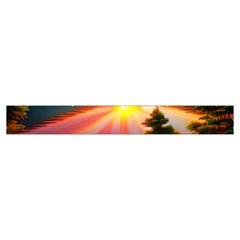 Sunset Over A Lake Make Up Case (Small) from ArtsNow.com Zipper Tape Back