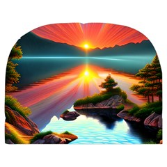Sunset Over A Lake Make Up Case (Medium) from ArtsNow.com Back