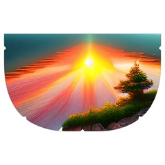 Sunset Over A Lake Make Up Case (Medium) from ArtsNow.com Side Left