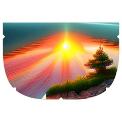 Sunset Over A Lake Make Up Case (Large) from ArtsNow.com Side Right