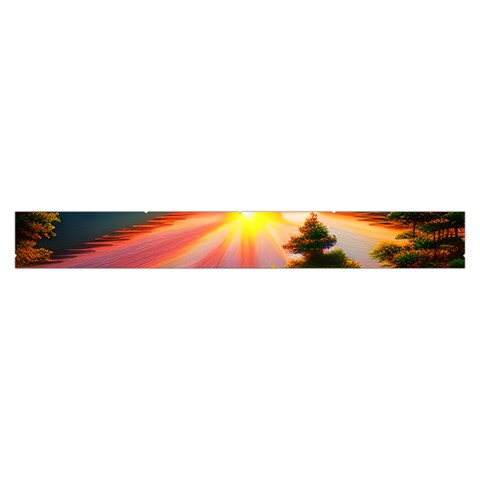 Sunset Over A Lake Make Up Case (Large) from ArtsNow.com Zipper Front