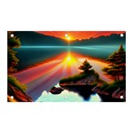 Sunset Over A Lake Banner and Sign 5  x 3 