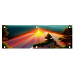 Sunset Over A Lake Banner and Sign 6  x 2 