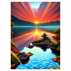 Sunset Over A Lake Playing Cards Single Design (Rectangle) with Custom Box from ArtsNow.com Card