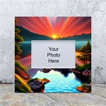 Sunset Over A Lake White Box Photo Frame 4  x 6 