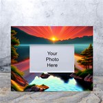 Sunset Over A Lake White Tabletop Photo Frame 4 x6 