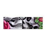 Black Skulls Red Roses Sticker (Bumper)