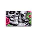 Black Skulls Red Roses Magnet (Name Card)