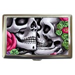 Black Skulls Red Roses Cigarette Money Case