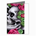 Black Skulls Red Roses Greeting Cards (Pkg of 8)