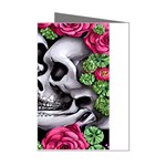 Black Skulls Red Roses Mini Greeting Cards (Pkg of 8)