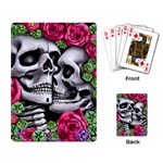 Black Skulls Red Roses Playing Cards Single Design (Rectangle)