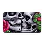 Black Skulls Red Roses Medium Bar Mat