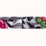 Black Skulls Red Roses Large Bar Mat