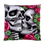 Black Skulls Red Roses Standard Cushion Case (One Side)