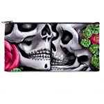 Black Skulls Red Roses Pencil Case