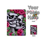 Black Skulls Red Roses Playing Cards 54 Designs (Mini)