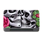 Black Skulls Red Roses Memory Card Reader with CF