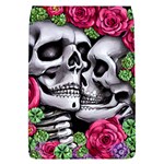 Black Skulls Red Roses Removable Flap Cover (L)