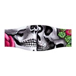 Black Skulls Red Roses Stretchable Headband